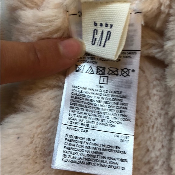 🐻Baby Gap🐻 Teddy Bear Velcro 6-12M - Picture 2 of 3